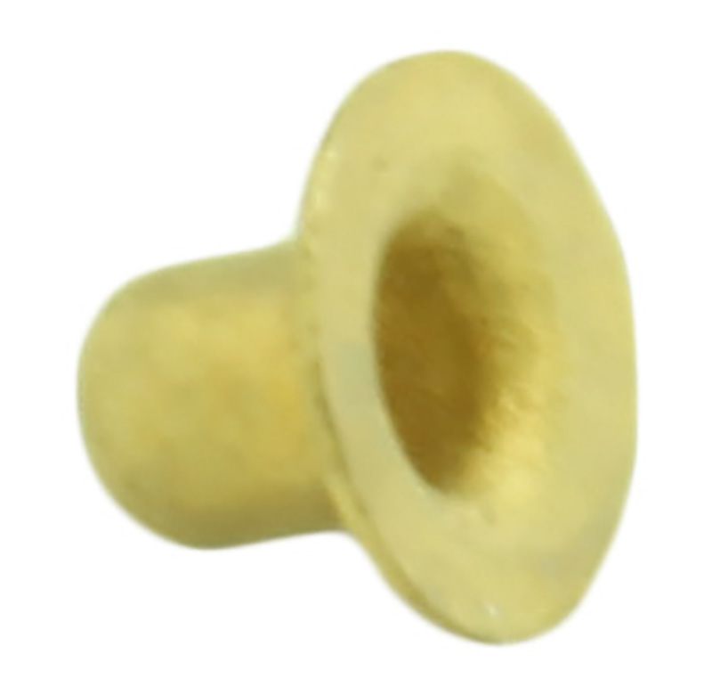 Tubular rivet Diameter 2.00mm, Length 2.50mm, Material Brass (Pack of 30)